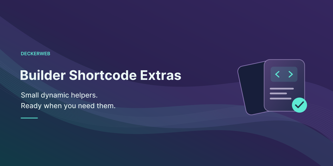 Builder Shortcode Extras