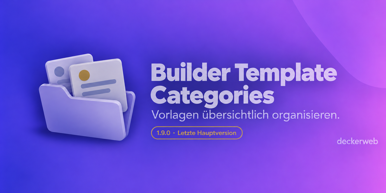 Builder Template Categories