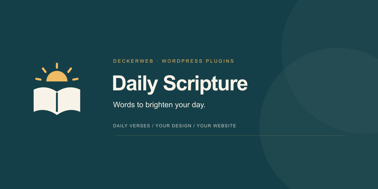 Daily Scripture – Words to brighten your day