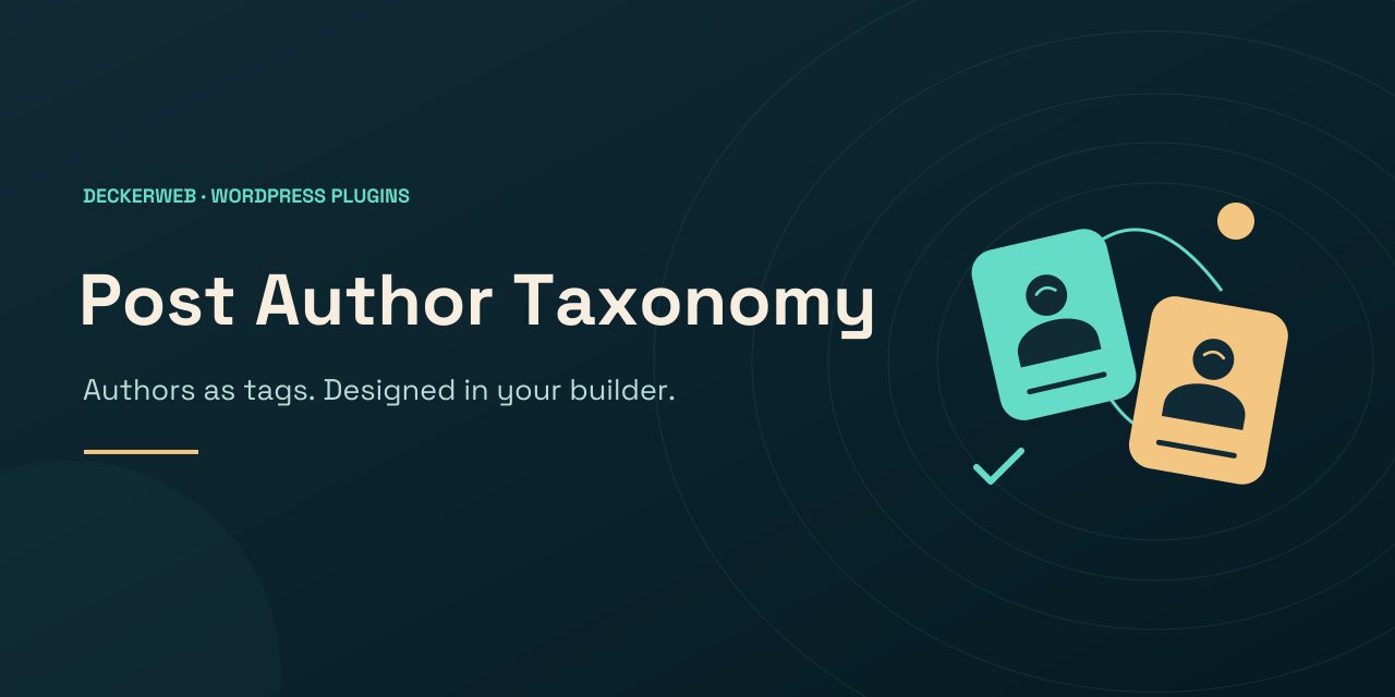 Post Author Taxonomy