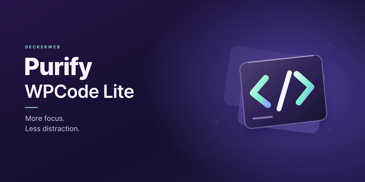 Purify WPCode Lite